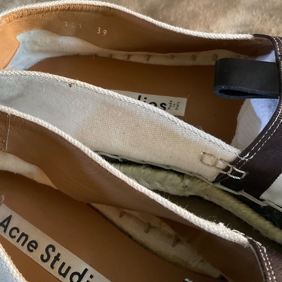 ACNE Studios striped espadrilles size 39 never worn - Picture 8 of 10
